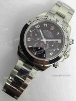 Copy Swiss 7750 Rolex Daytona Watch SS Black Arabic 
